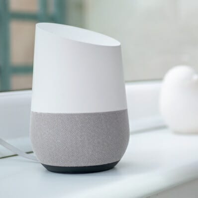 Google home device connected to home network at risk for hacking